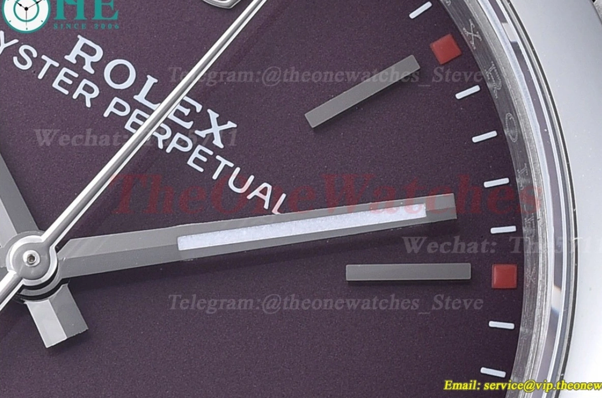 Purple SS Perpetual SS VR3132 114300 EWF Oyster 39mm 0223